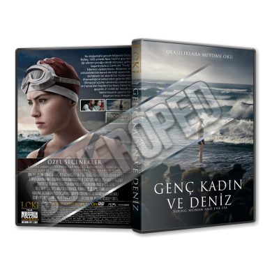 Young Woman and the Sea - 2024 Türkçe Dvd Cover Tasarımı